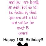 18th Birthday Message Pinterest