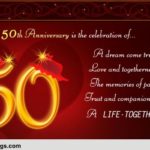 50th Anniversary Messages Facebook