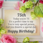 75th Birthday Wishes Twitter