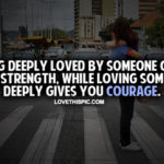 Being Deeply In Love Gives You Strength Facebook
