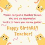Birthday Wishes For Teacher On
