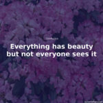 Everything Has Beauty Quotes Facebook