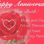 Happy Anniversary To My Parents