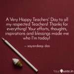 Happy Teachers Day To All My Respected Teachers