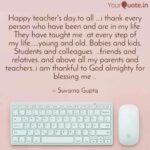 Happy Teachers Day To Colleagues Facebook