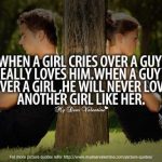 If A Boy Cry For A Girl Quotes