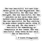 She Is Beautiful F Scott Fitzgerald Tumblr