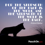 The Strength Of The Wolf Quote