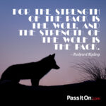 The Strength Of The Wolf Quote Facebook