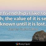 Value Of Friendship Quotes Tumblr