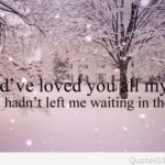 Winter Love Quotes Pinterest